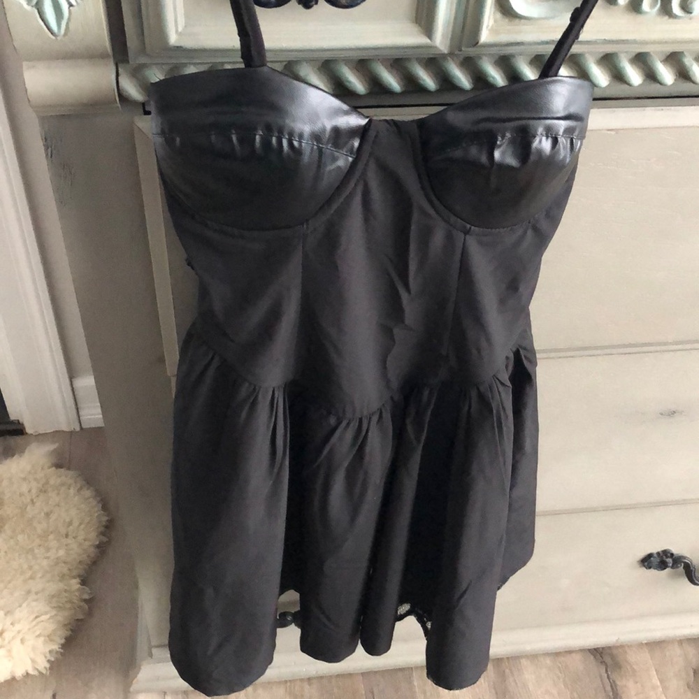 TobyHeartGinger leather bustier dress